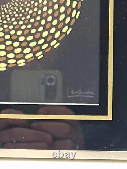 2 sérigraphies cinétiques signées numérotées encadré Op Art dlg Vasarely vintage