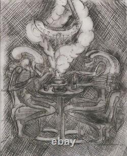 ALIEN FONDUE Etching signed and numbered by HR Giger Ltd edition of 100 copies