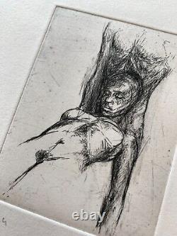 Agnès BRACQUEMOND / Hand signed etching print