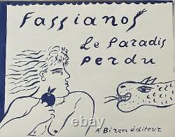 Alekos Fassianos-Le Paradis Perdu-Rare édition de l990 sous portefeuille complet
