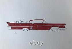 Andy Warhol Lithographie Originale Car Pop Art Signée Numérotée