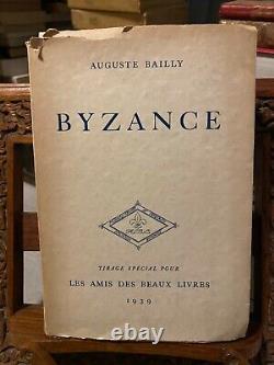 Auguste Bailly Byzance 1939 EO, signé, vélin Rives, numéroté, gdes marges etc