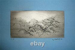 BALLIF Yannick gravure originale signée numérotée 1976 art abstrait abstraction