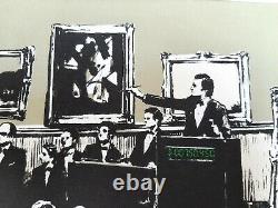 Banksy Original M Arts Edition Lithographie Signée Numérotée /150 CADRE INCLUS