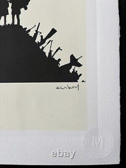 Banksy Original M Arts Edition Lithographie Signée Numérotée /250 CADRE INCLUS