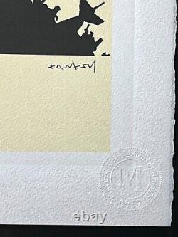 Banksy Original M Arts Edition Lithographie Signée Numérotée /250 CADRE INCLUS