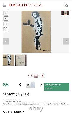 Banksy original Dismaland Cardboard Signed And Numbered + Mappa Banksy + Tiket