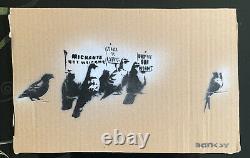 Banksy original Dismaland Cardboard Signed And Numbered + Mappa + Tiket + Piece