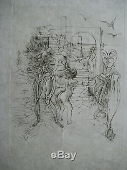 Bellmer Hans Gravure 1972 Signée Au Crayon Num/lxx Handsigned Etching Sexualite