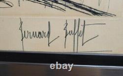 Bernard BUFFET gravure en pointe sèche originale signée numérotée 1961 TORERO
