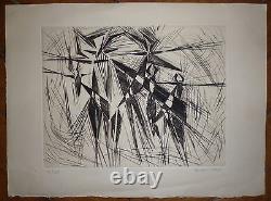 Bochet gravure originale signée numérotée art abstrait abstraction lyrique