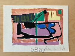 Bram VAN VELDE / Hand signed and numbered Lithograph print