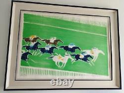 Brasilier Lithographie Le Longchamp 1982 Numéroté Signé DIM 105 X 72,5 CM