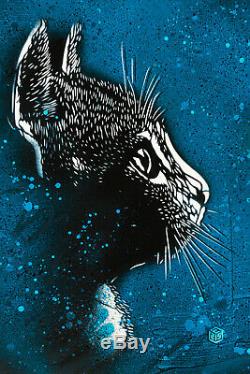 C215 Christian Guemy Print Felix 2019 Signee Numérotée COA Street Art Chat Cat