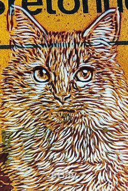 C215 Christian Guemy Print Minet 2020 Signé Numéroté Street Art Chat Cat
