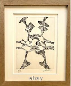 Cardenas Agustin- Rare gravure originale, eau-forte Signée & No- Surréalisme