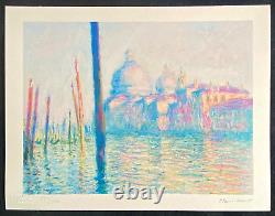 Claude Monet Lithographie COA Original Signé Numéroté (Georges Seurat)