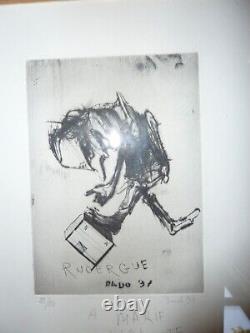 Dado Rare Gravure Originale Rouergue, 1997, Signée, Datée, Numérotée Au Crayon