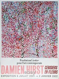 Damien Hirst Chery Blossoms Affiche d'exposition à la Fondation Cartier 5/6