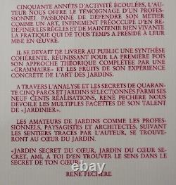 EO 1987. Numéroté & signé RENÉ PECHÈRE Jardins dessinés, Grammaire des Jardins