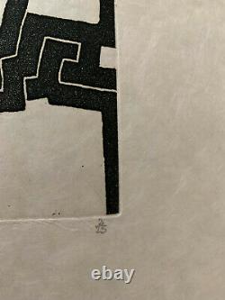 Eduardo CHILLIDA, Eintsu, 1974 / Hand signed etching print on Japan paper