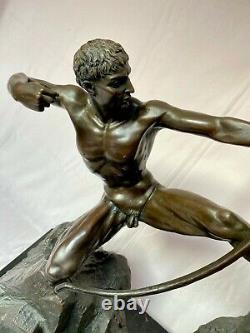 Emile-antoine Bourdelle Bronze Sculpture Hercule L'archer Signée Et Numérotée