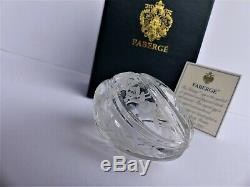 Faberge Imperial-Sculpture-Oeuf-Cristal-Russia-Signé-Fait main-Signé-Numéroté