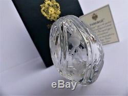 Faberge Imperial-Sculpture-Oeuf-Cristal-Russia-Signé-Fait main-Signé-Numéroté