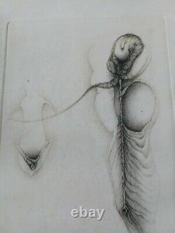 Fred DEUX Anatomie. Gravure épreuve d'artiste sur papier. Signée