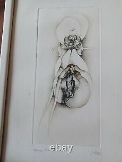 Fred DEUX Anatomie, épreuve d'artiste sur papier, signée, envoi nominatif