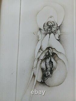 Fred DEUX Anatomie, épreuve d'artiste sur papier, signée, envoi nominatif