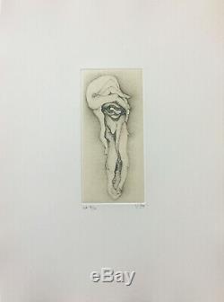 Fred DEUX / Hand signed and numbered etching / Gravure pointe sèche