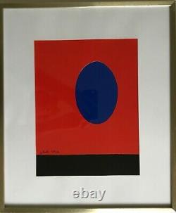 GILIOLI Emile, Composition sur fond rouge, 1974 Lithographie signée et numérotée