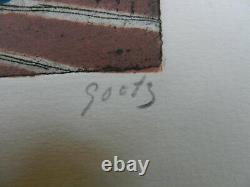 GOETZ HENRI Gravure originale au carborundum Signée et Numérotée
