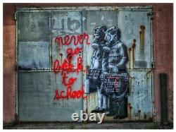 GOIN ART Never Go Back To School Edition 50 not Banksy Dface Shepard obey