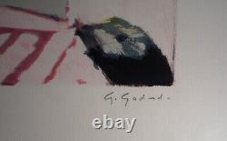 Gabriel GODARD Retrouvailles Lithographie originale signée, numérotée