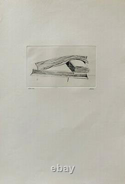 Geneviève ASSE / Hand signed Etching print 1974