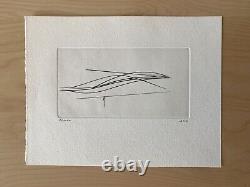 Geneviève ASSE / Hand signed Etching print 1982