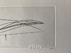 Geneviève ASSE / Hand signed Etching print 1982