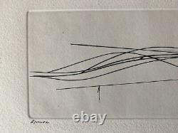 Geneviève ASSE / Hand signed Etching print 1982