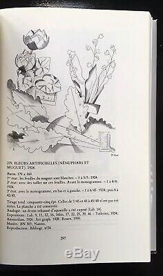 Gravure Fleurs Artificielles Nénuphars et Muguet Jean Émile Laboureur 1924 5/45