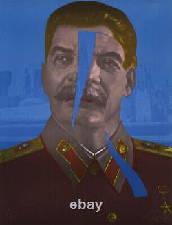 Gudmundur Erró, Estampe, Staline in New York