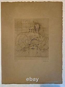Hans Bellmer La chaise Napoleon III gravure signée et numerotée