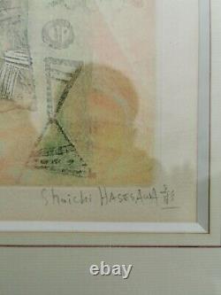 Hasegawa Shoichi Gravure Originale Soleil levant Signée Numeroté Japon etching
