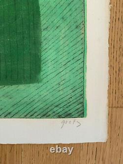 Henri GOETZ / Hand signed carborundum etching print / Gravure 75x105cm