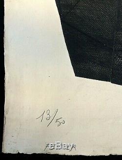 Henri-georges Adam Février. Burin. 1951. Signé, Daté & Numéroté Au Crayon