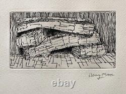 Henry MOORE / Hand signed Etching print