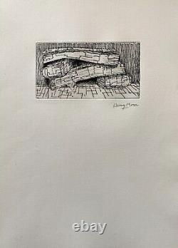Henry MOORE / Hand signed Etching print