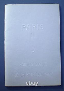 J. M. MATHIEUX MARIE. PARIS II. Portfolio. 5 pointes-sèches originales. 1/180