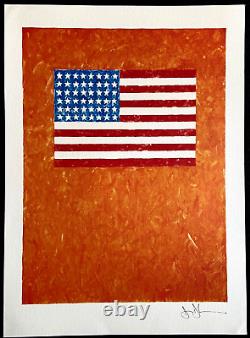 Jasper Johns Lithographie Met Museum COA Original Publié Numéroté Signé